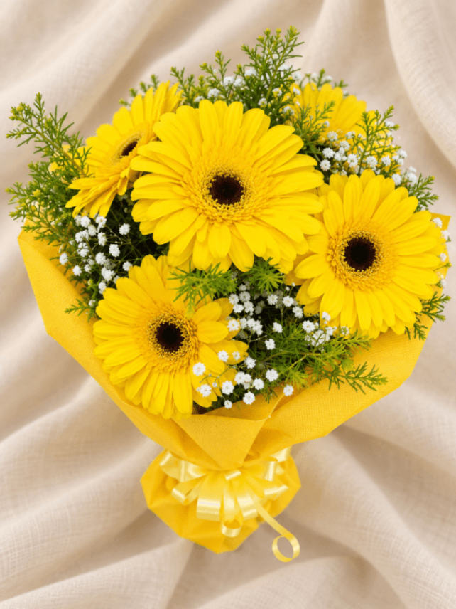 Ramo Sol de seis Gerberas